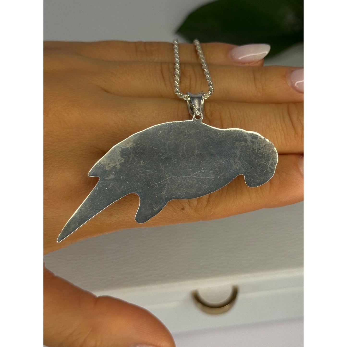 925 Sterling Silver Bird Necklace Length 20 inch
