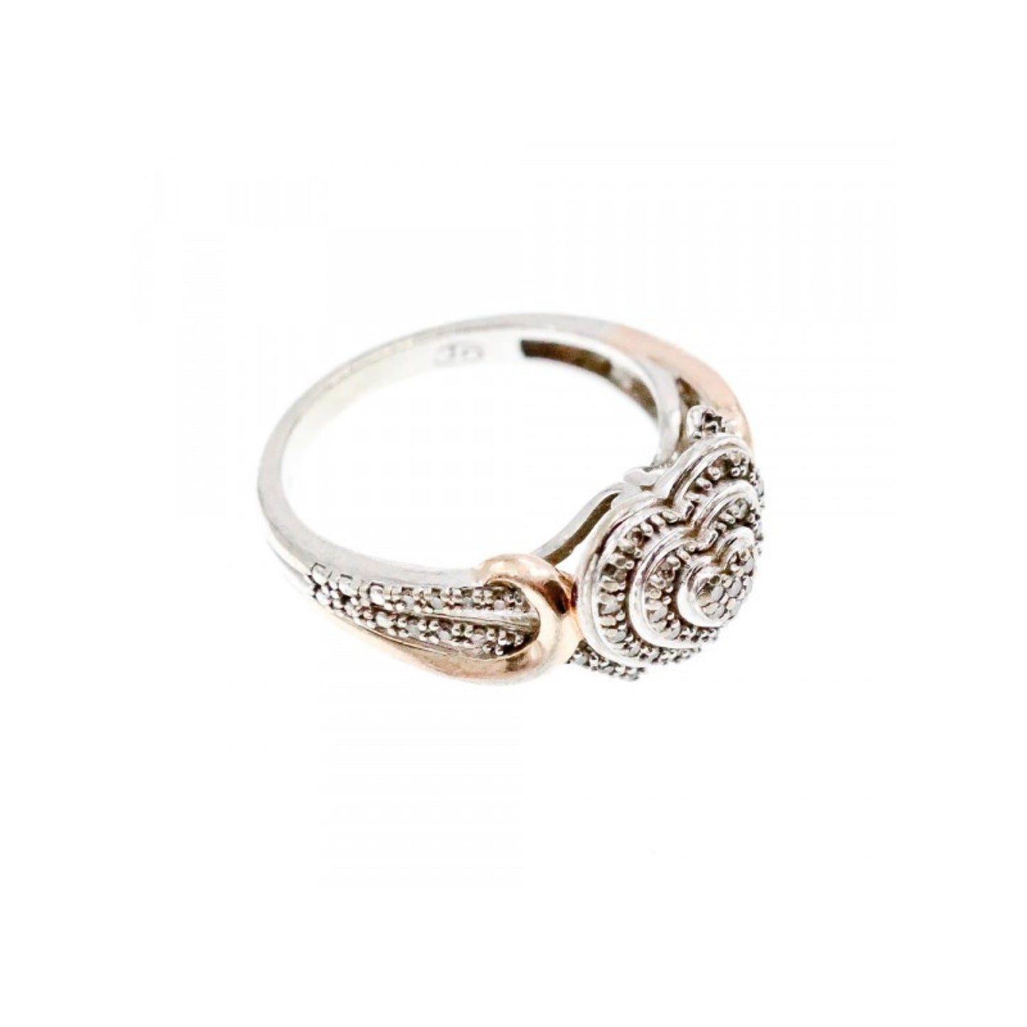925 STERLING SILVER CZ "HEART" RING SIZE 7
