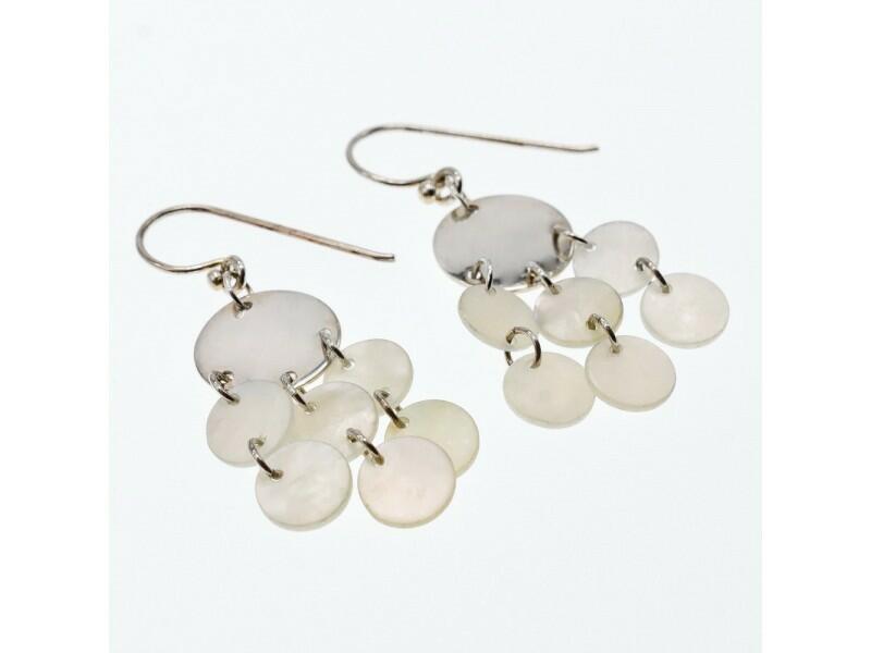 925 STERLING SILVER MOTHER OF PEARL EARRINGS