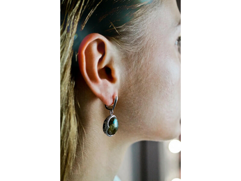 925 STERLING SILVER HALIOTIS "FANTASTIC" EARRINGS