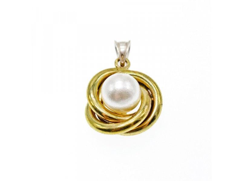925 Sterling Silver Gold Plated Imitation Pearls Set