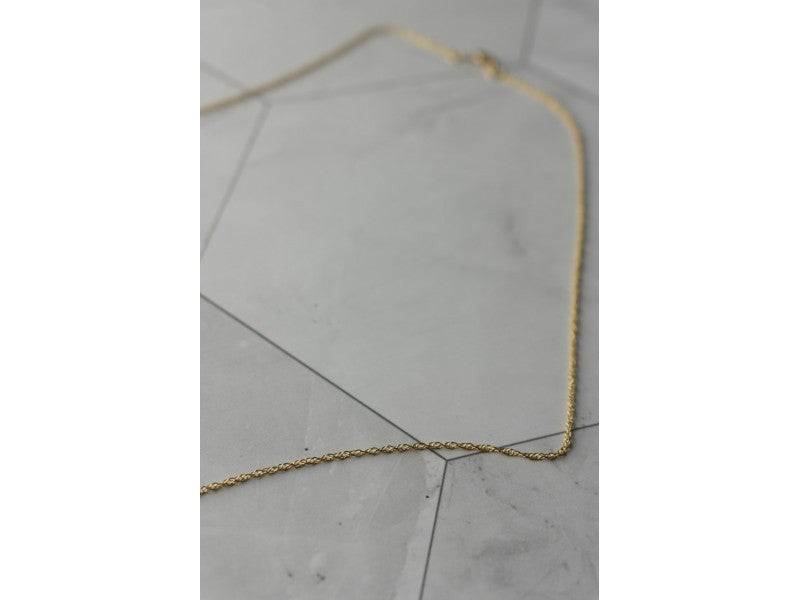 14K Yellow Gold Incense "Guardian Angel" Chain With Pendant