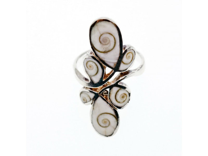 Vintage 925 Sterling Silver Jasper Ring Size 6.5