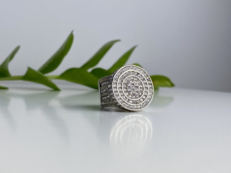 925 Sterling Silver CZ Ring Size 6.5