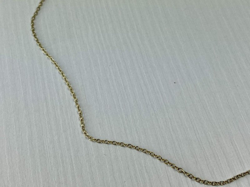 925 Sterling Silver Gold Plated Chain Italy 18.5 in