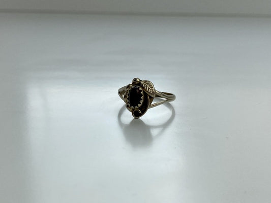 Vintage 925 Sterling Silver Garnet Pyrope Ring Size 6.5
