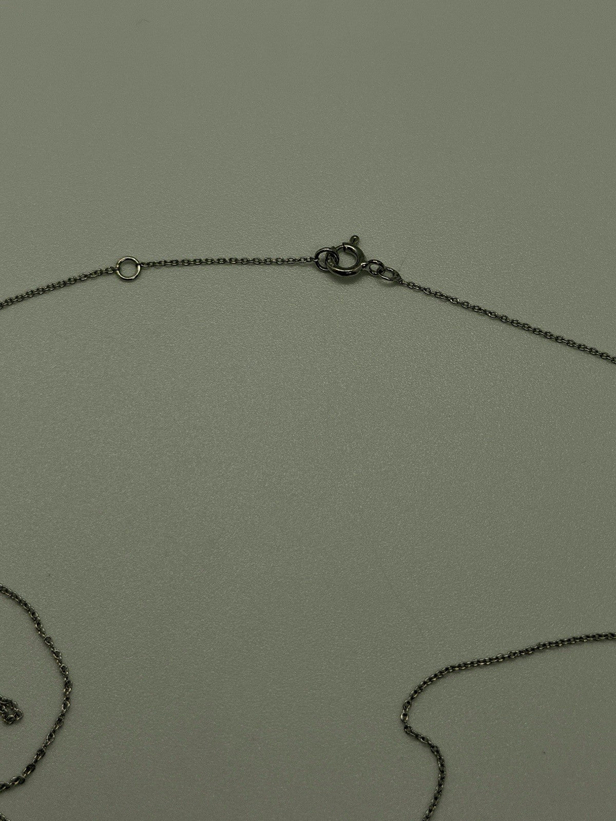 DOL 925 Sterling Silver Pink Sapphire Stones Necklace