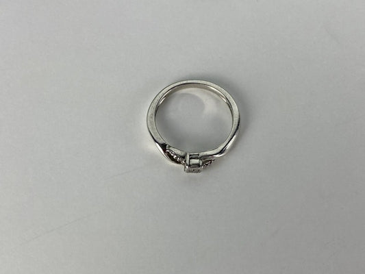 925 Sterling Silver White Sapphire Ring Size 6.5