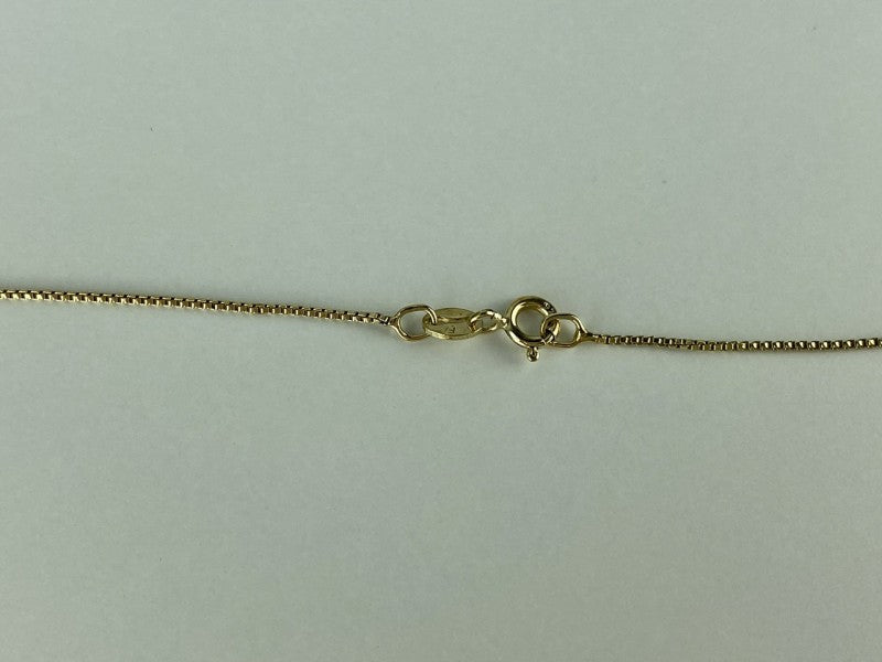 925 Sterling Silver Gold Plated Blue Spinel Chain With Cross
