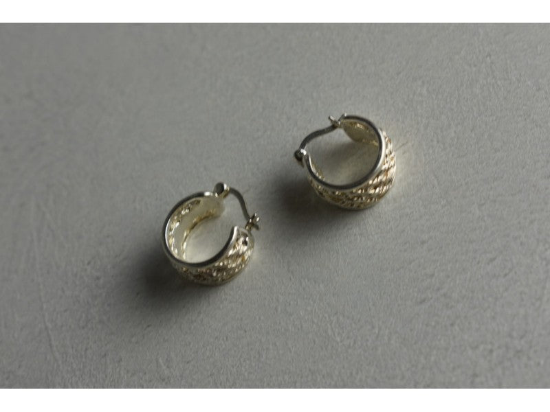 925 Sterling Silver Openwork Earrings