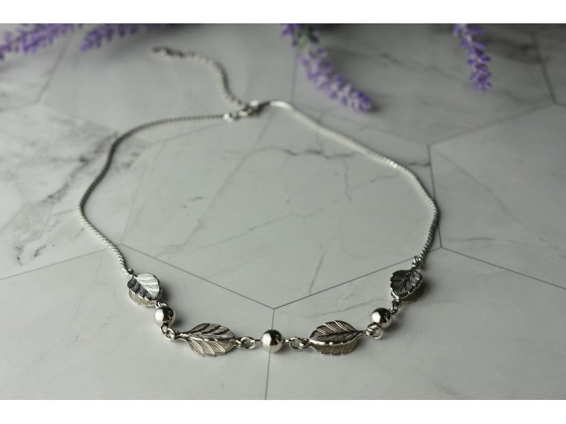 925 Sterling Silver "Autumn Leaves" Necklace