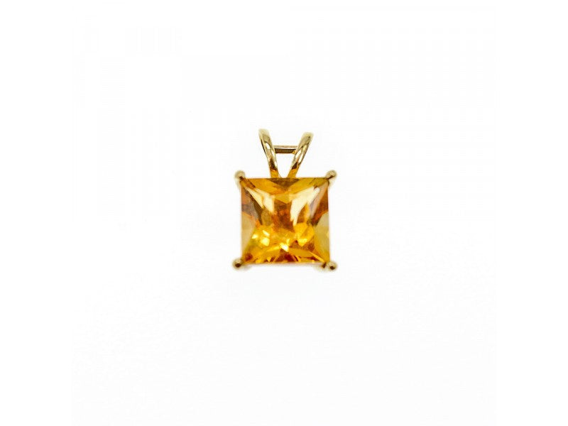 10K Yellow Gold Heliodor Earrings & Pendant