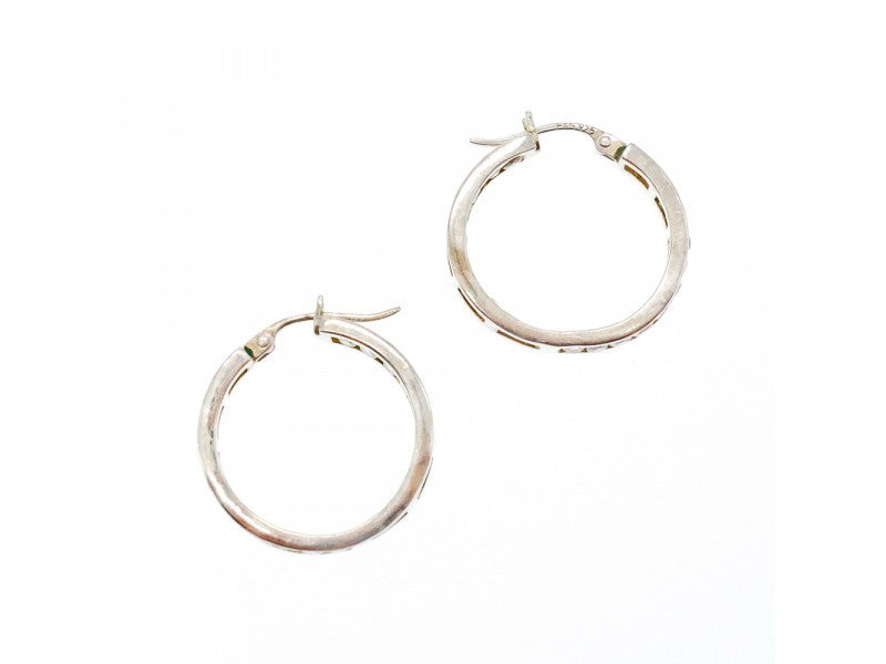 925 Sterling Silver Gold Plated CZ Earrings