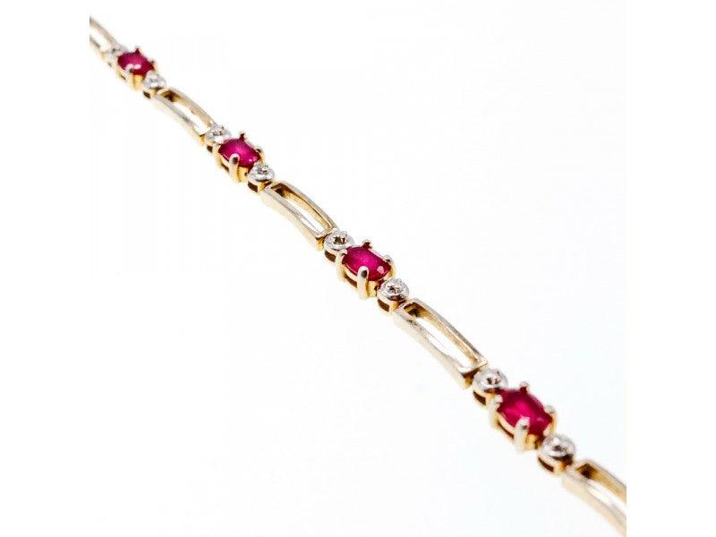 925 Sterling Silver Gold Plated Topaz Bracelet