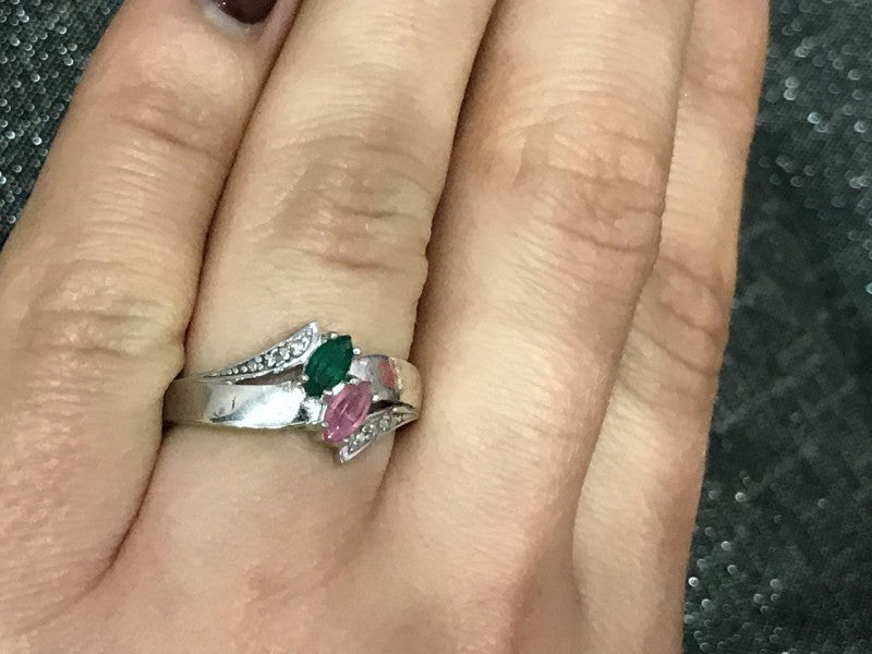 925 Sterling Silver CZ Ring Size 6.5