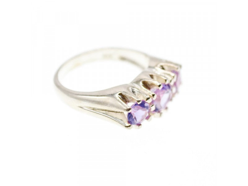 925 Sterling Ring Amethyst Ring Size 8.5
