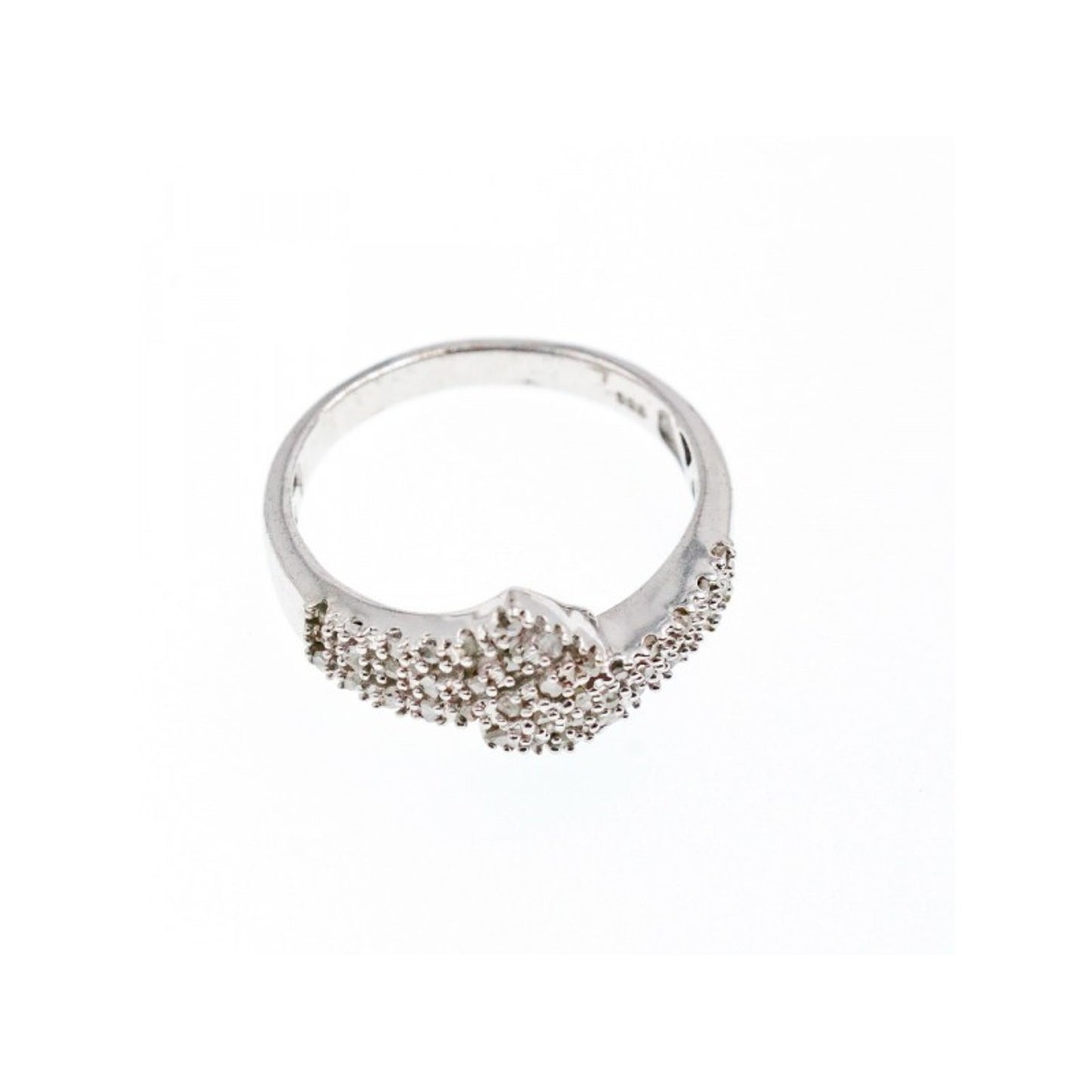 925 STERLING SILVER WHITE TOPAZ RING SIZE 9