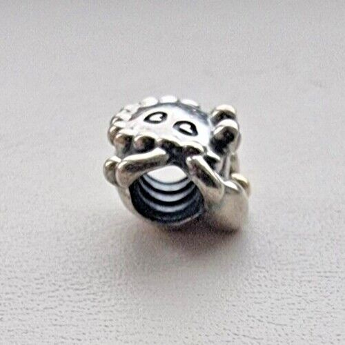 PANDORA AUTHENTIC 925 STERLING SILVER HAPPY CRAB 14K TWO TONE  CHARM 791135 AT