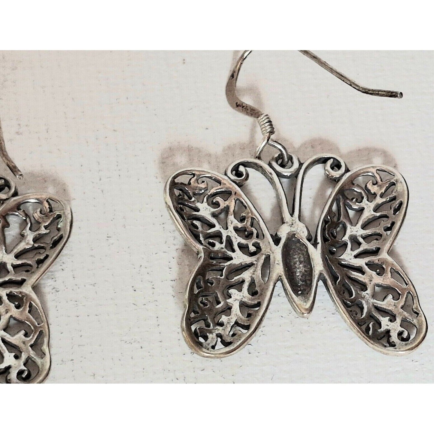 925 STERLING SILVER  BUTTERFLY EARRINGS SKY