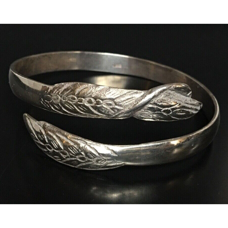 925 STERLING SILVER SNAKE? BY-PASS BRACELET SKY