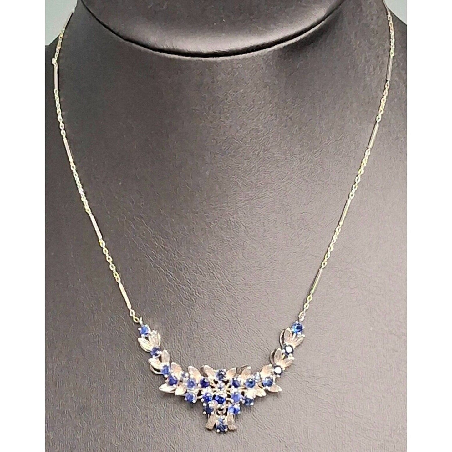 925 STERLING SILVER LONDON BLUE TOPAZ  NECKLACE SKY