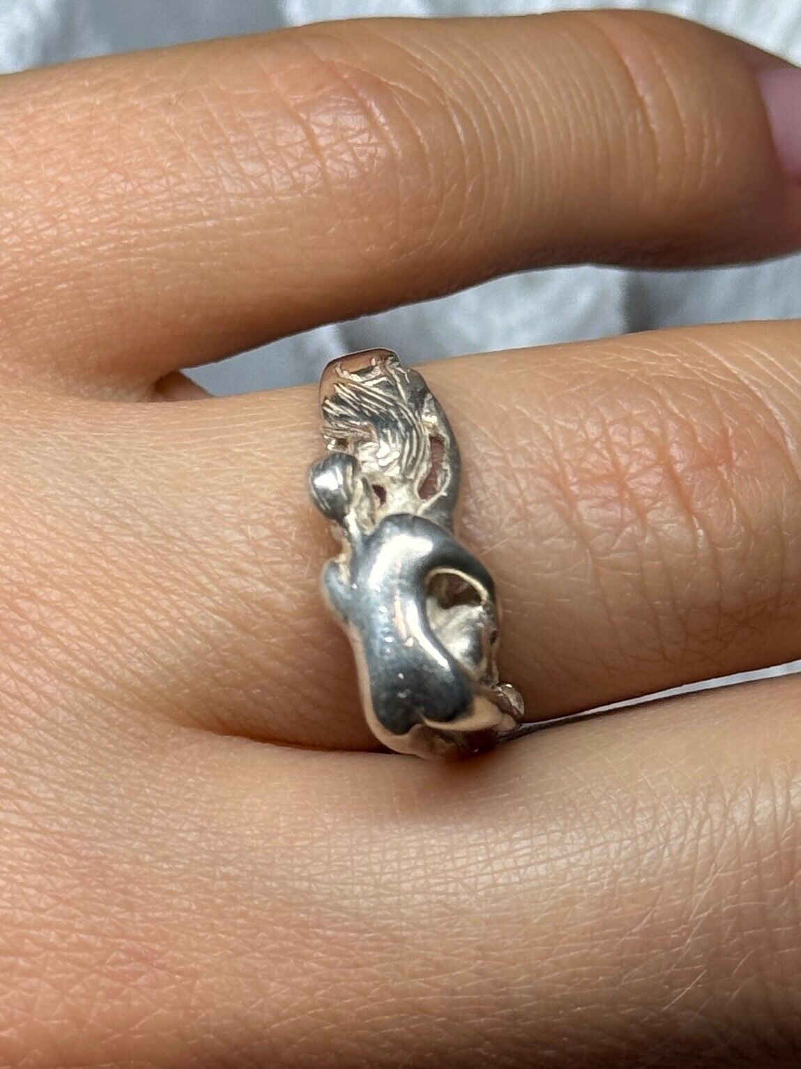 925 STERLING SILVER KAMASUTRA RING SIZE 7