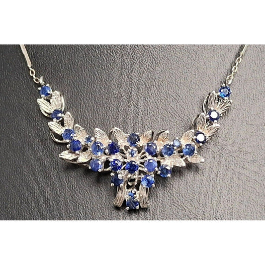 925 STERLING SILVER LONDON BLUE TOPAZ  NECKLACE SKY