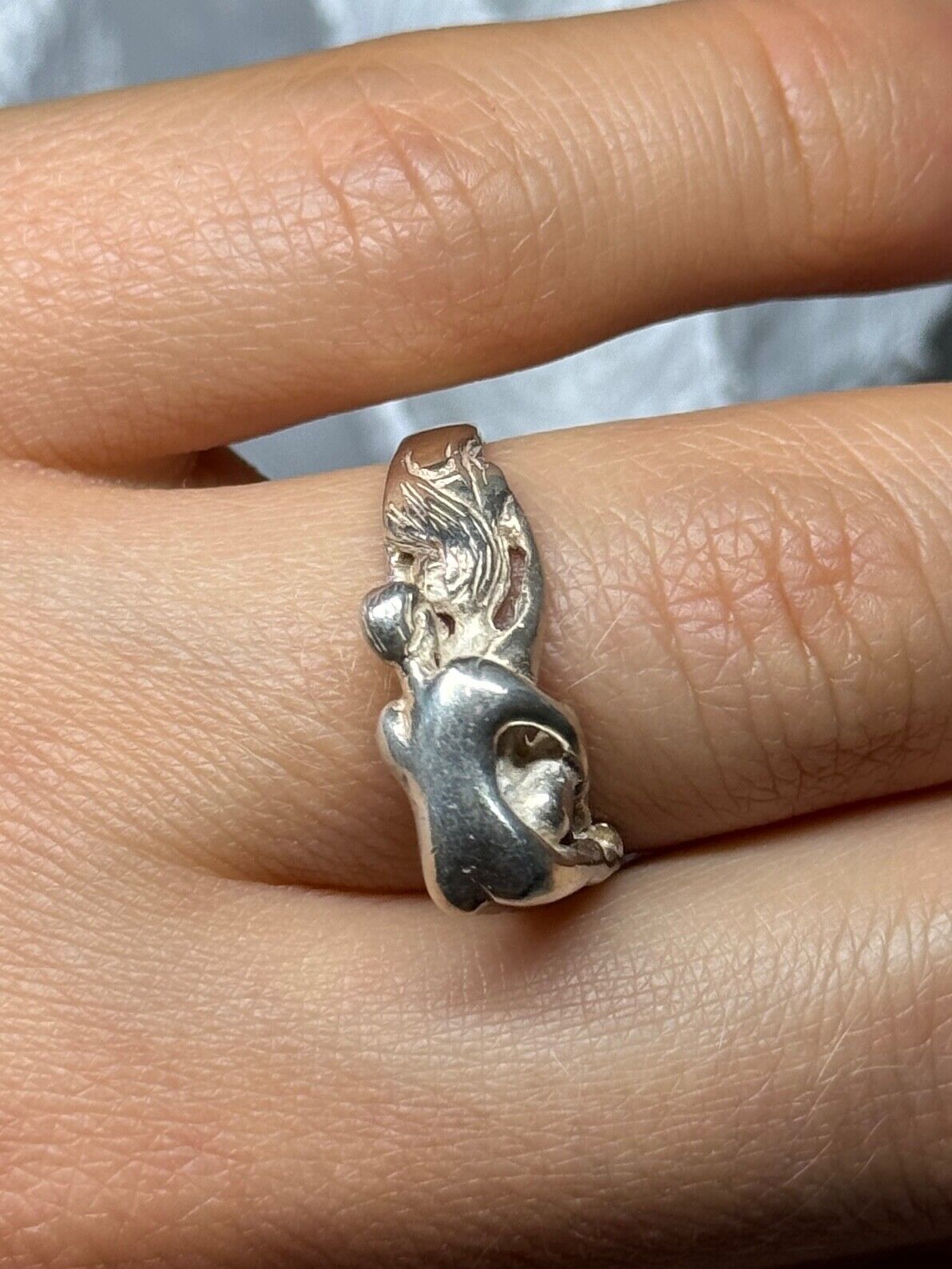 925 STERLING SILVER KAMASUTRA RING SIZE 7