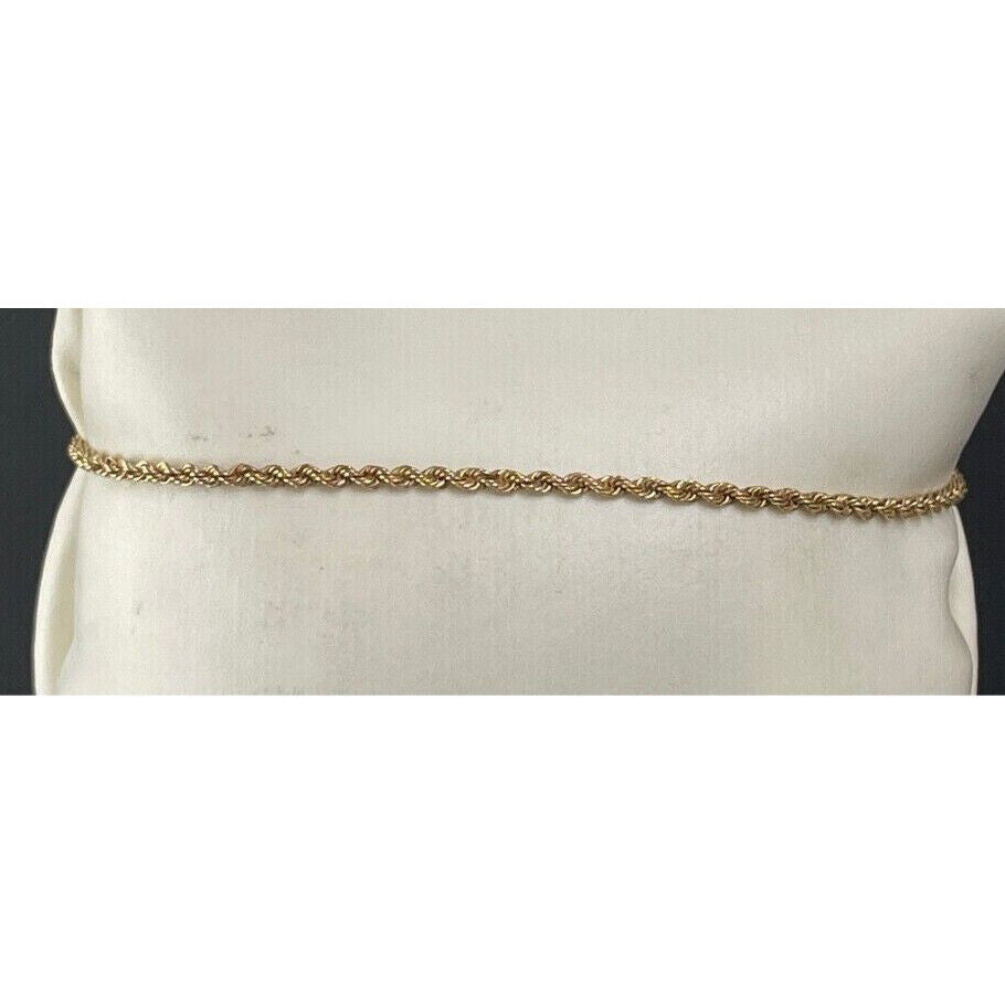 LADY'S 14K YELLOW GOLD ROPE BRACELET SKY