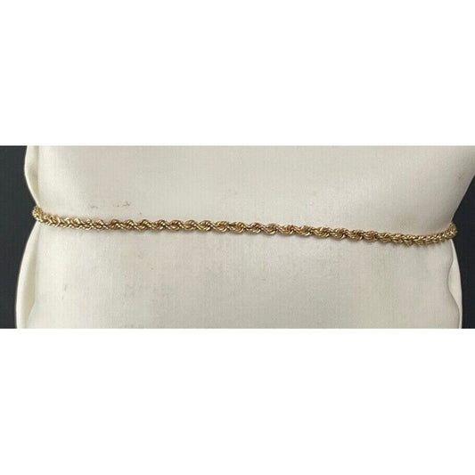 LADY'S 14K YELLOW GOLD ROPE BRACELET SKY