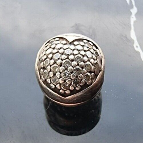 PANDORA ALE AUTHENTIC 925 STERLING SILVER HEART BALL CLIP CHARM AT