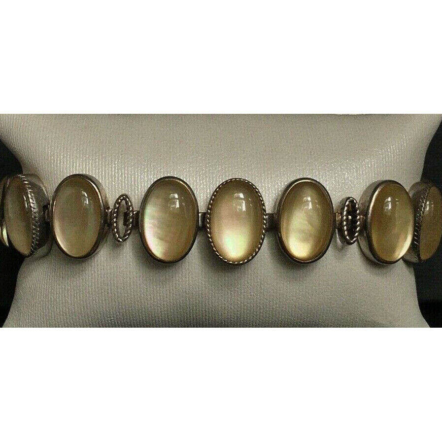 925 STERLING SILVER & MOTHER OF PEARL BRACELET SKY