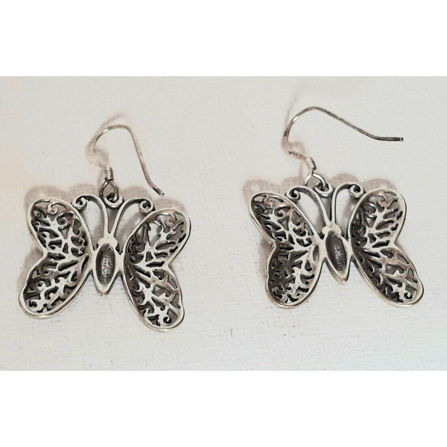 925 STERLING SILVER  BUTTERFLY EARRINGS SKY