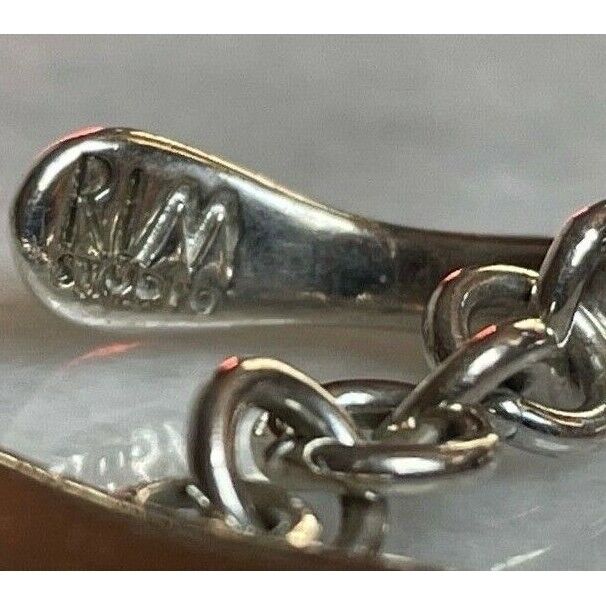 RLM ROBERT LEE MORRIS STUDIO 925 STERLING SILVER TOGGLE  BRACELET. 47 GR. SKY