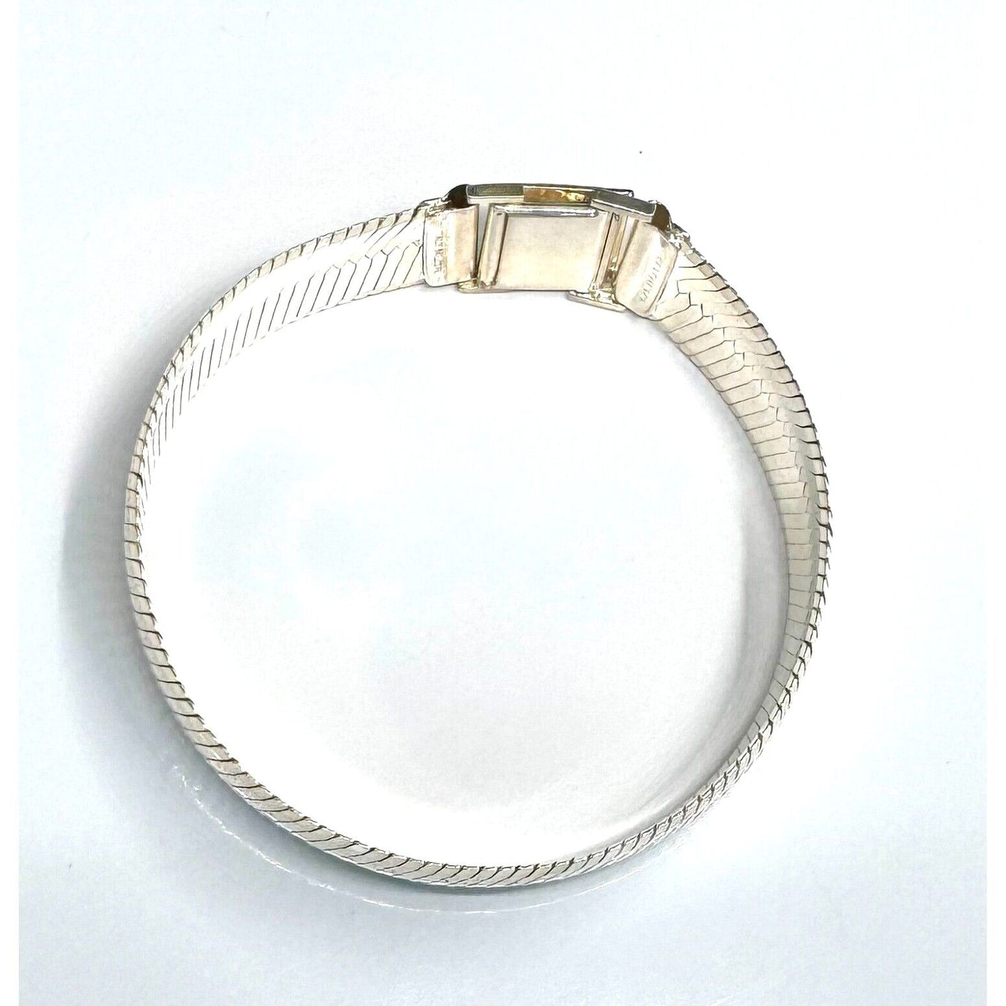 MILOR ITALY 925 STERLING SILVER FLEX MESH BRACELET SKY