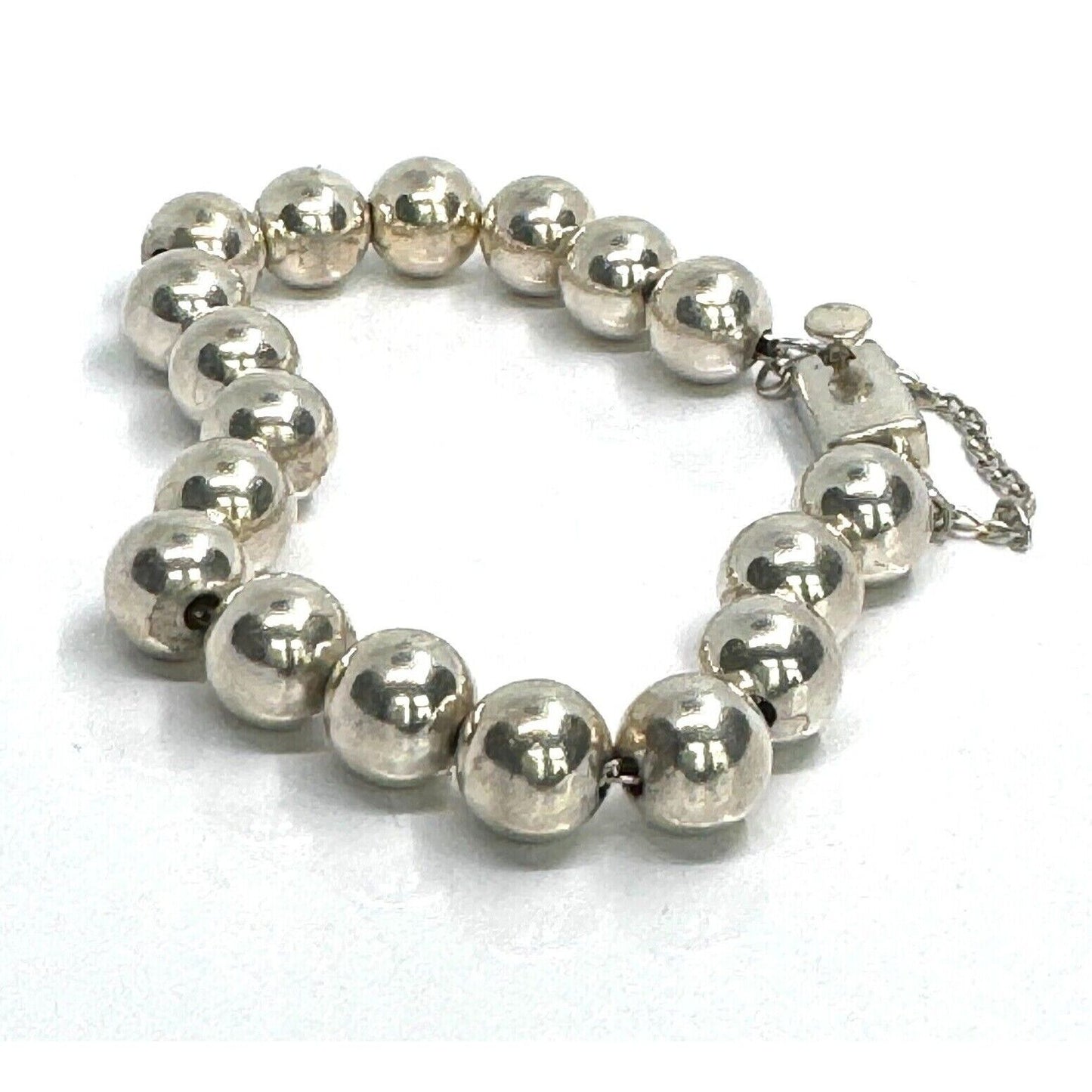 RETIRED SILPADA 925 STERLING SILVER 9.5 mm BEAD BRACELET SKY