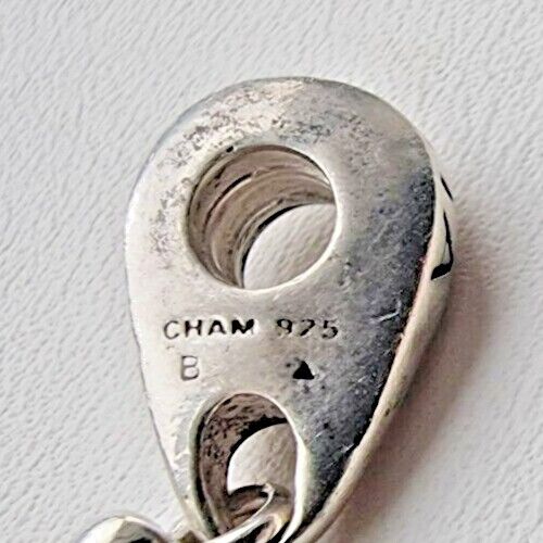 CHAMILIA AUTHENTIC RETIRED 925 STERLING SILVER  DANGLE ANGLE CHARM AT