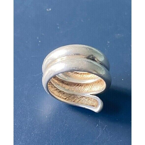 925 STERLING SILVER SPIRAL WRAP RING SIZE 7.75 SKY