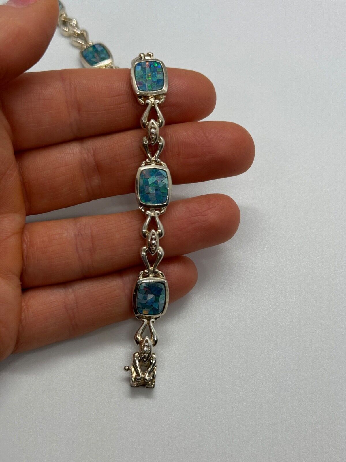 925 STERLING SILVER OPAL BRACELET