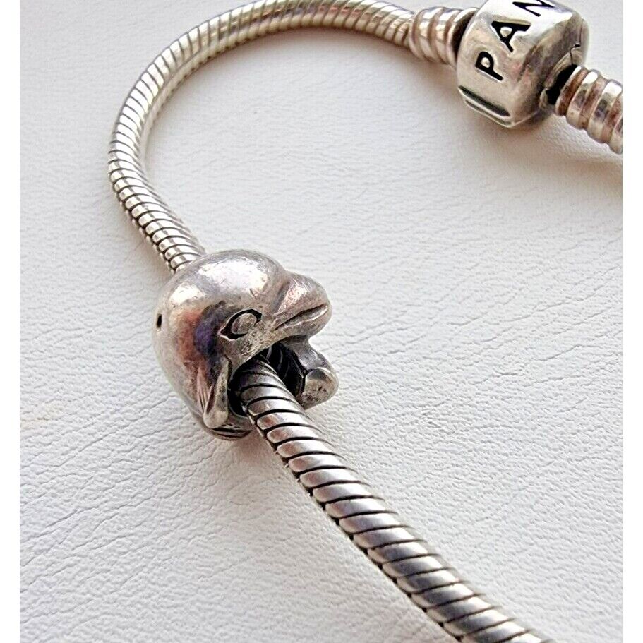 PANDORA ALE 925 STERLING SILVER HEART AND DOLPHINE BRACELET AT