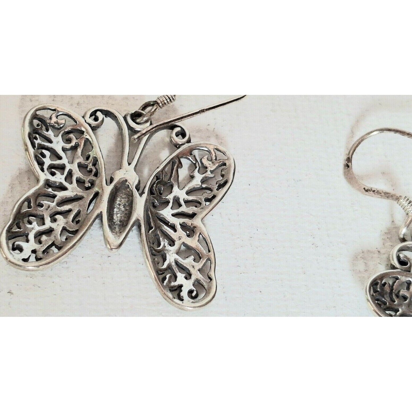 925 STERLING SILVER  BUTTERFLY EARRINGS SKY