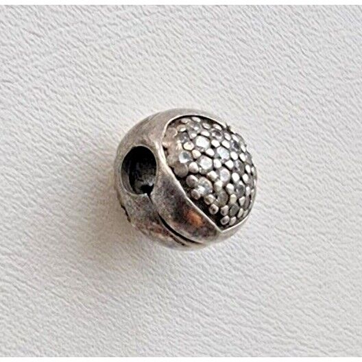 PANDORA ALE AUTHENTIC 925 STERLING SILVER HEART BALL CLIP CHARM AT