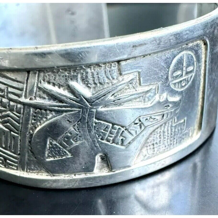 NATIVE AMERICAN 925 STERLING SILVER BRACELET SKY