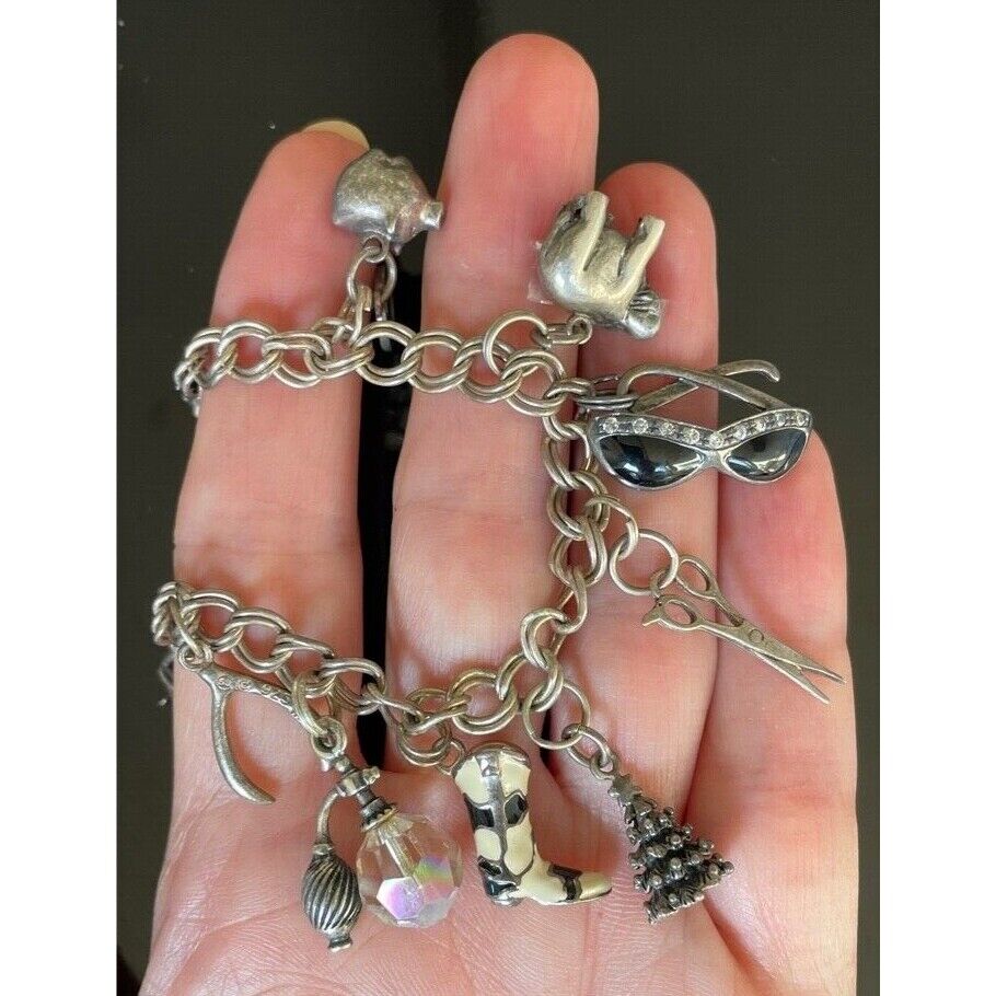 925 STERLING SILVER CHARM BRACELET SKY