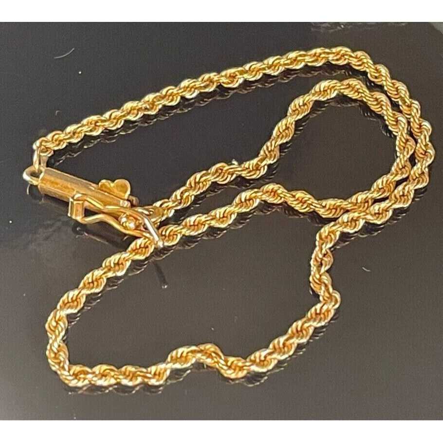 LADY'S 14K YELLOW GOLD ROPE BRACELET SKY