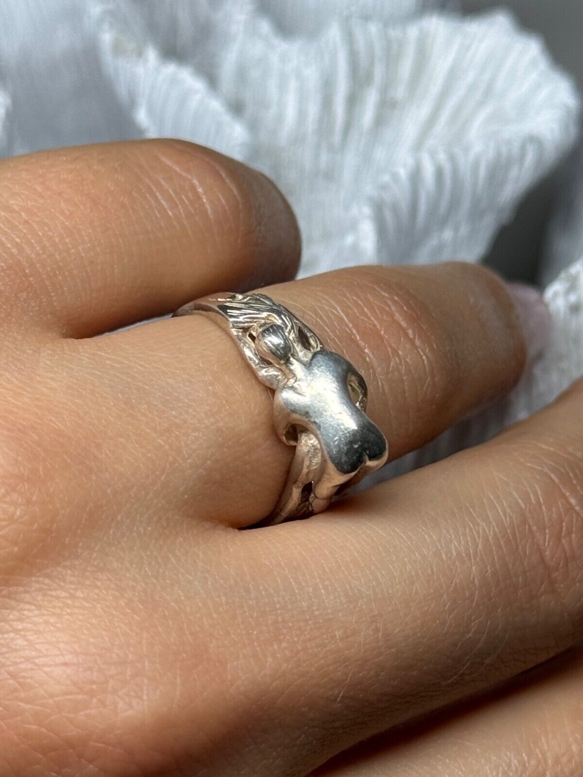 925 STERLING SILVER KAMASUTRA RING SIZE 7