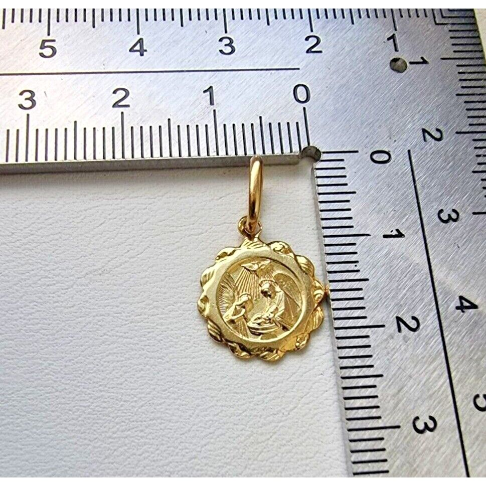 14K YELLOW GOLD BAPTISMAL BLISS MADE IN ITALY CHARM PENDANT AT