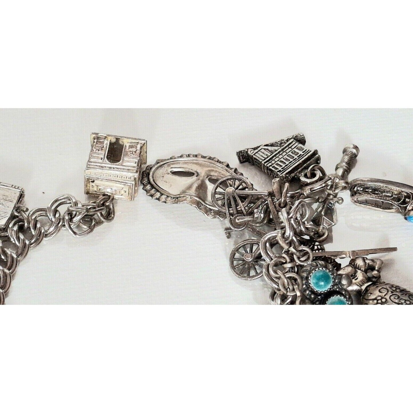 925/800 STERLING SILVER CHARM BRACELET SKY