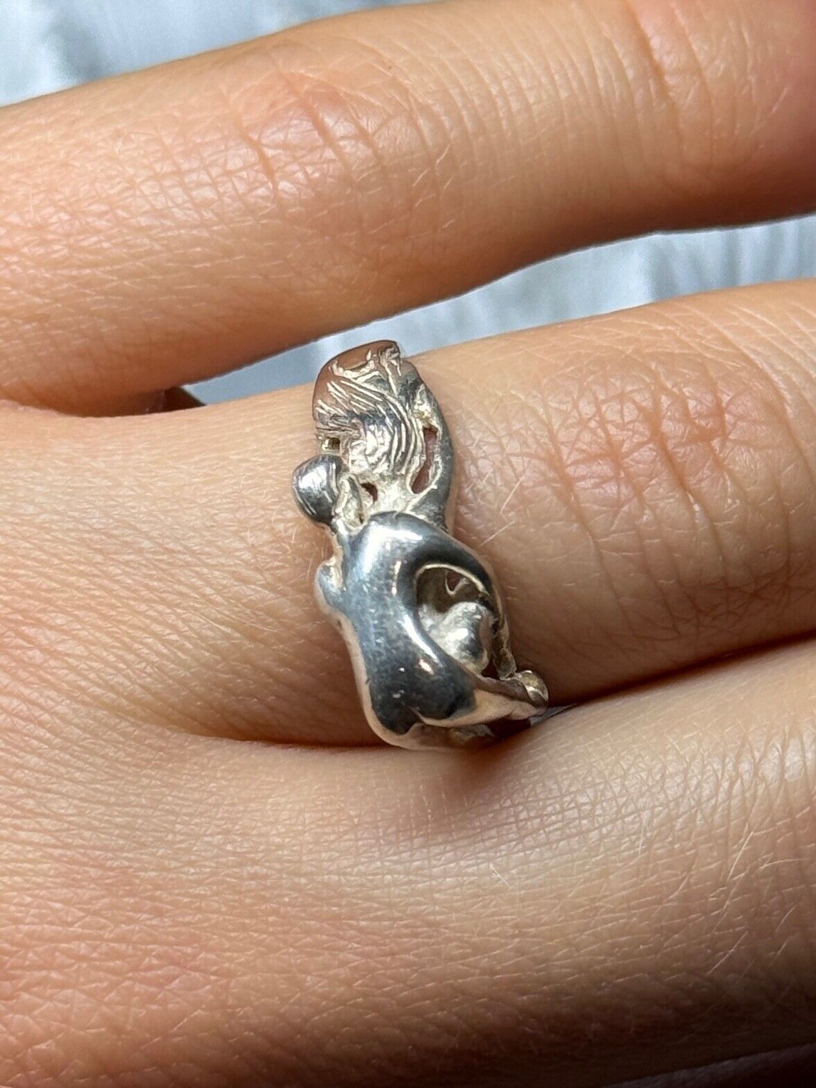 925 STERLING SILVER KAMASUTRA RING SIZE 7