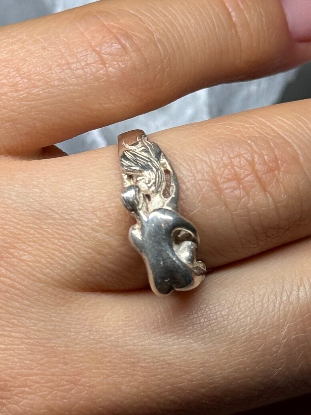 925 STERLING SILVER KAMASUTRA RING SIZE 7